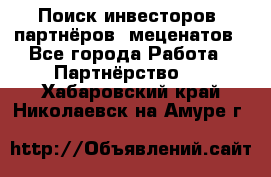 Поиск инвесторов, партнёров, меценатов - Все города Работа » Партнёрство   . Хабаровский край,Николаевск-на-Амуре г.